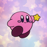 Kirby With A Star Enamel Pin